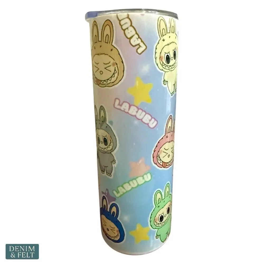 Labubu‎ Pastel Bunny Rainbow 20oz Stainless Steel Insulated Drink Tumbler NEW